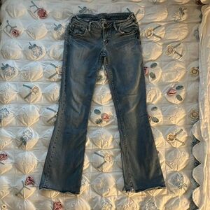 Silver bootcut jeans